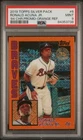 2019 Topps Silver Pack Ronald Acuna Jr Orange Refractor /25 PSA 9