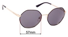 SFx Replacement Sunglass Lenses fits Michael Kors MK1072 Porto - 57mm Wide