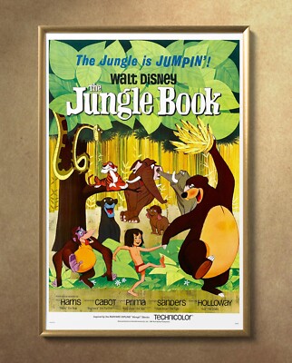 The Jungle Book 1967 Movie Poster 24''x36'' Glossy Unframed 6731
