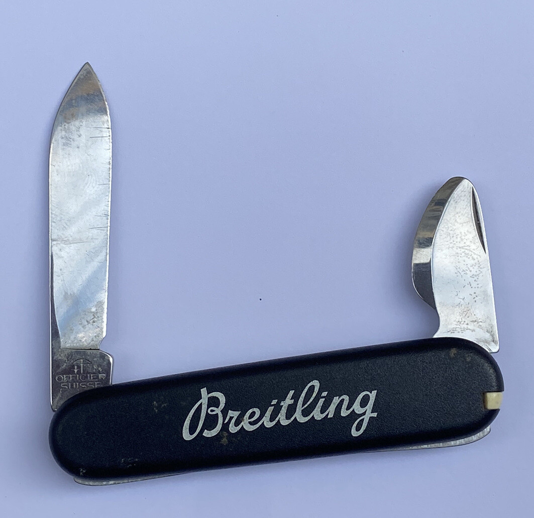 RARE COUTEAU SUISSE D'HORLOGERIE DE MARQUE BREITLING @ KNIFE