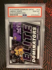 2019 Panini Donruss Optic 19 Lebron James Elite Dominators PSA 10
