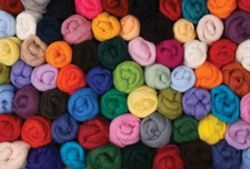 Ashford Corriedale Sliver, Wool Roving for Spinning & Felting, Greens