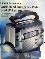 Emergency AM/FM Radio, 10 Station Shortwave Band, 6 LED Lantern Hand crank AC/DC