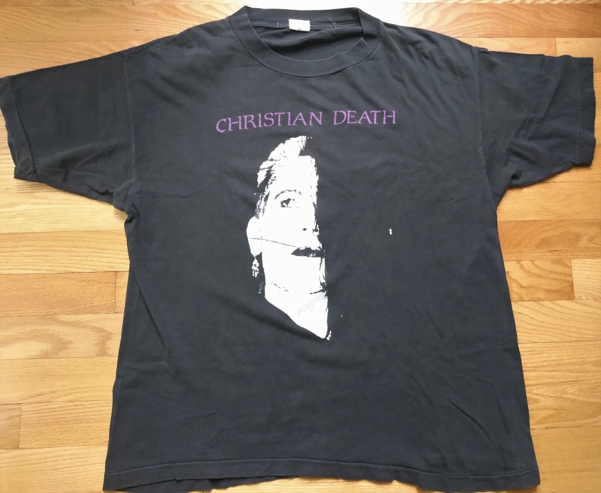 Vintage CHRISTIAN DEATH T-Shirt Concert Goth Punk 80s/90s Rozz