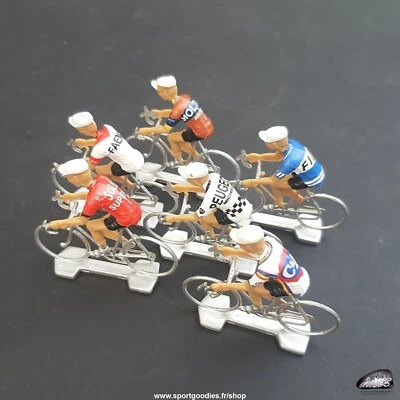 Lot de 6 cyclistes miniatures Eddy Merckx - Echelle 1/32 - Cycling figure