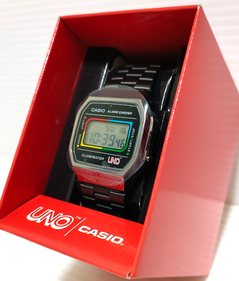 CASIO A168WEUC-1AJR UNO Collaboration Model Wild Card Unisex Resin