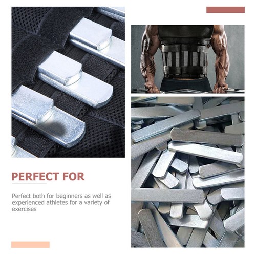 4 Pcs Fitness Weight Bearing Steel Plate Man Training Vest Weighted Strength - Picture 10 of 12