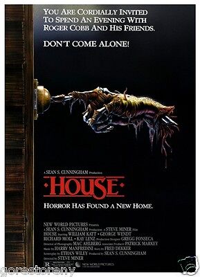 House Movie Poster Horror Comedy 80 S Ebay