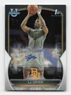 2022-23 Bowman University Chrome #87 LJ Cryer Chrome Prospect Autographs