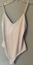 Windsor Womens Cami Bodysuit SZ Small White