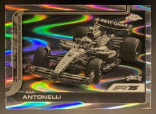 2025 Topps Chrome Formula 1 Kimi Antonelli #80 B&W Ray Wave Refractor F1 Car RC