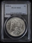 1898 O Morgan Silver Dollar $1 PCGS MS 64 New Orleans Minted Great Luster!