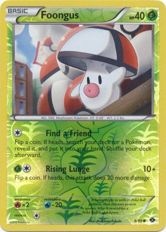 Foongus - 8/99 - Common - Reverse Holo Near Mint Next Destinies