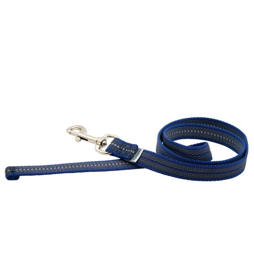 Harry's Horse Guinzaglio Morbido Per Cani 200 Cm - Nylon Bicolore Marrone/Blu Navy, Moschettone Girevole