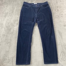 Everlane Corduroy Pants Men 36x32 Navy Blue Slim Straight Preppy Casual Trousers