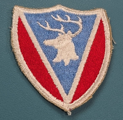 Vermont National Guard Patch-Cut Edge-Residue on Back Buck Deer*