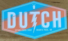 Dutch Bros Coffee Sticker Grants Pass Oregon January 2018 Lightning Bolt 4” New