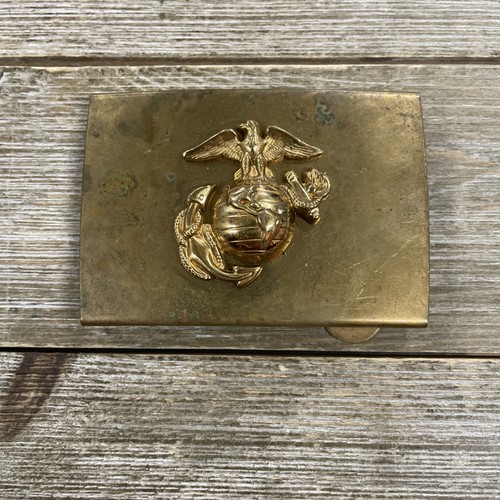 Vintage USMC EGA Brass Belt Buckle