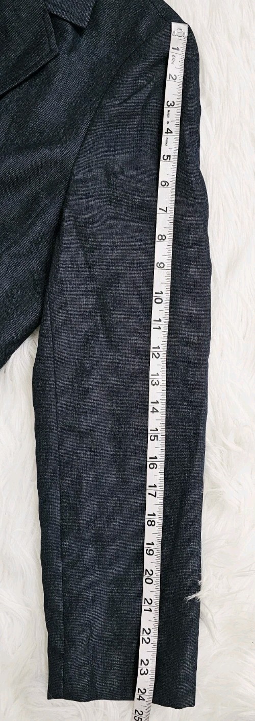 Le Suit Charcoal Gray/ Black Skirt Lined Micro Checked Suit Business Formal Sz12