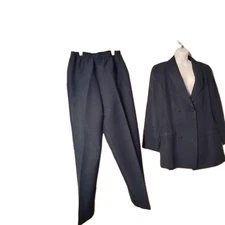 Jennifer James Women's Navy Blue Pants Suit Sz14