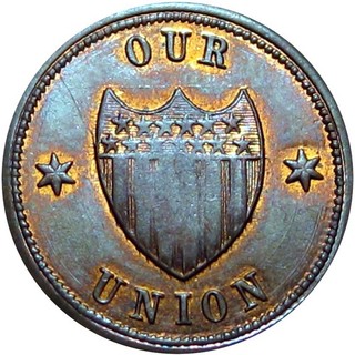 Our Union No Compromise With Traitors Patriotic Civil War Token