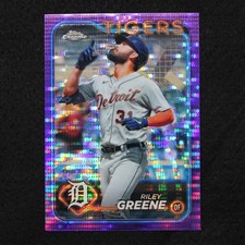 2024 Topps Chrome - Riley Greene - /275 - Purple  Sonar Refractor - #101