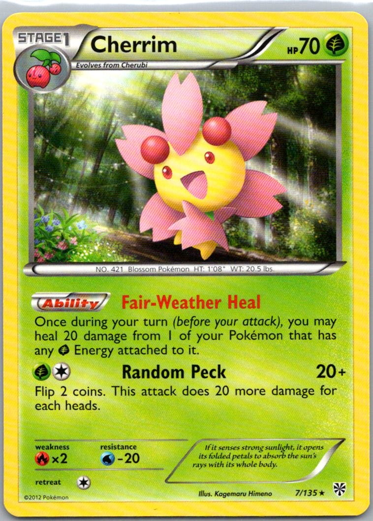 Pokemon TCG Cherrim 7/135 Plasma Storm NM
