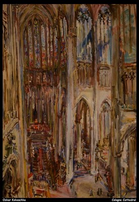 Oskar Kokoschka Kölner Dom O 1 Kunstdruck Poster Wanddeko stilvolles Interi