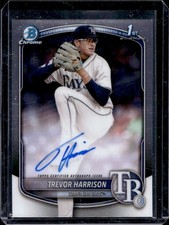 2025 Bowman Chrome Trevor Harrison Auto Autograph 1st Prospect #CPA-THA Rays