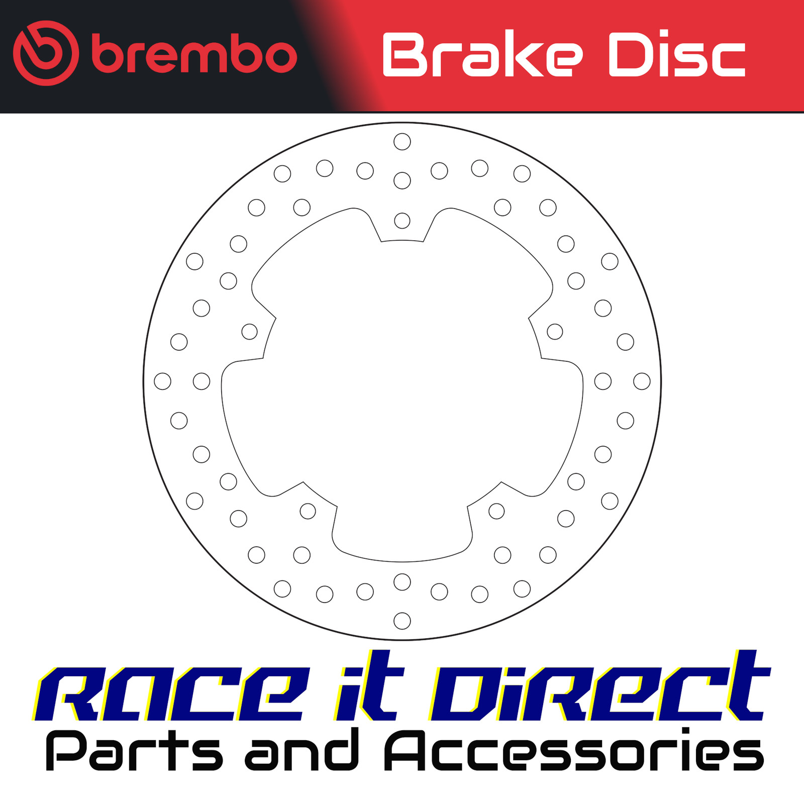 Brake Disc for BMW S 1000 R 2013-2018 Rear Brembo