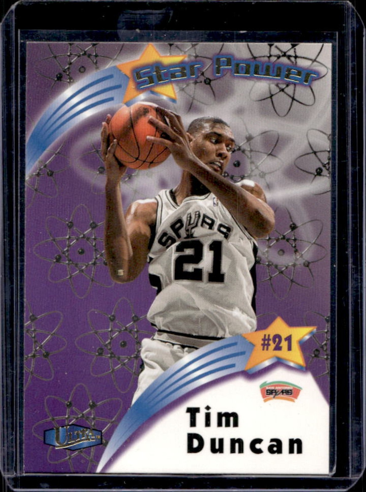 1997-98 Fleer Ultra Tim Duncan Star Power Rookie RC #18 SP Spurs