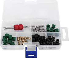 71PCS R134A A/C Repair Kit Universal Air Conditioning Set with Valve Core Too...