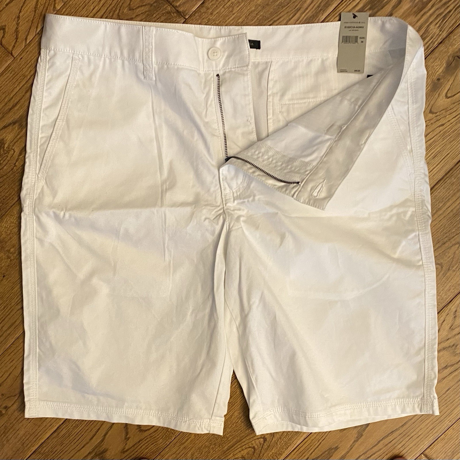 John Varvatos NWT Size 36 Shorts Chino White Lightweight Cotton New 10