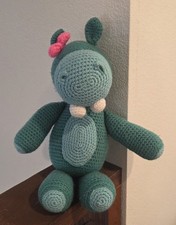 Amigurumi Handmade Hippopotamus Plush Toy Stuffed Animal Crochet
