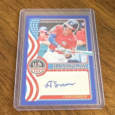   2025 Panini Stars and Stripes Tyler Spangler Blue Auto Autograph /100   