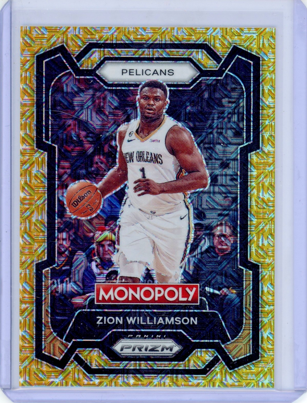 2023-24 Panini Prizm Monopoly Zion Williamson #55 Gold Mojo Prizm 432/500 (1094)