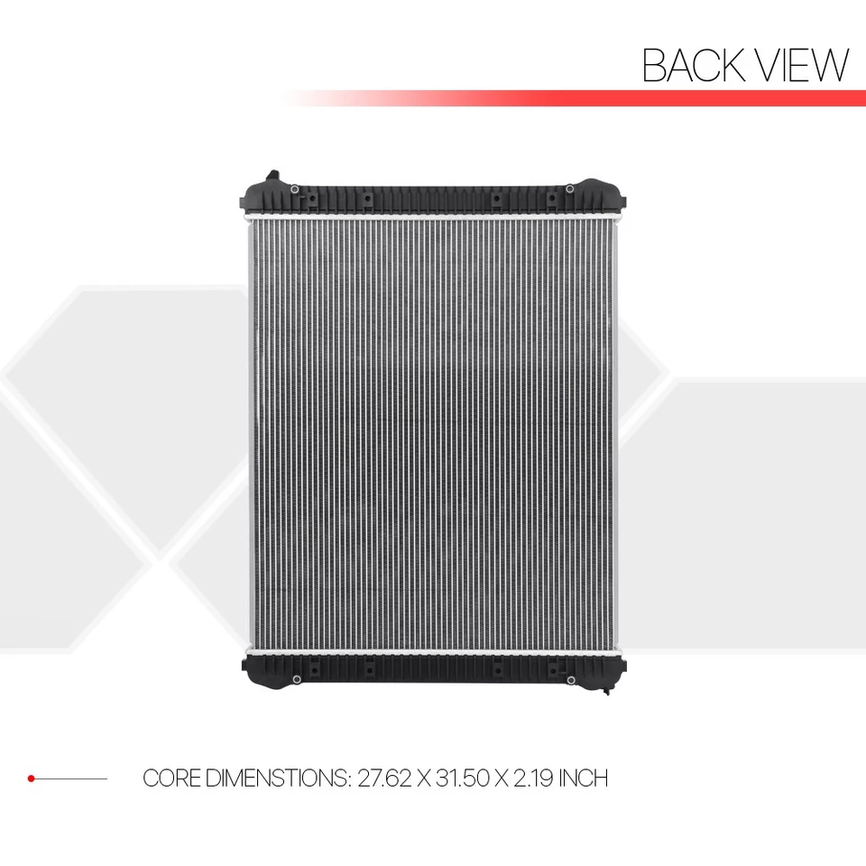 Radiador de aluminio estilo OE para 02-14 Freightliner Business Class M2 100 106 Foto 3 de 4