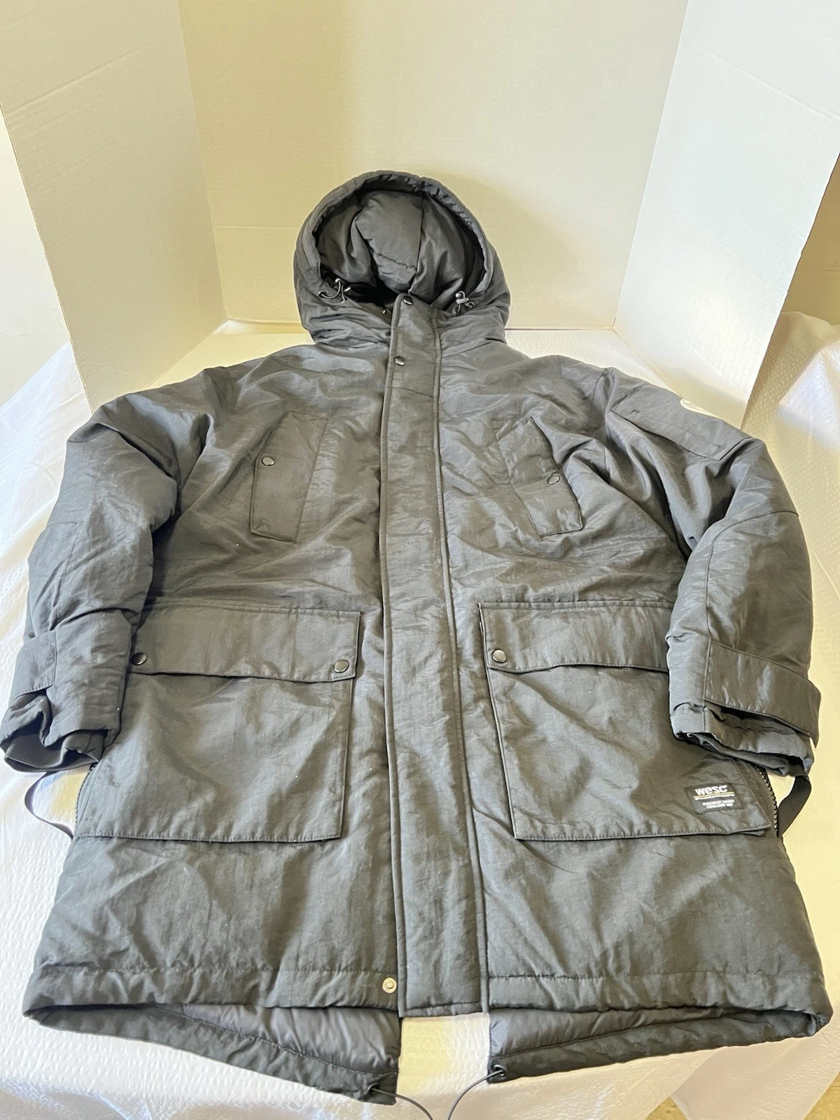$298 WeSC Winter Parka Outerwear Unisex Jacket Men’s M, Wmns L, BLACK NWT! 🔥