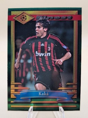 2022-23 Topps Finest Flashbacks UEFA Kaka soccer card #24 AC Milan midfielder