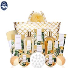 15 pcs Vanilla Spa Gift Set for Women Luxurious Bath Bombs Body Lotion Shower...