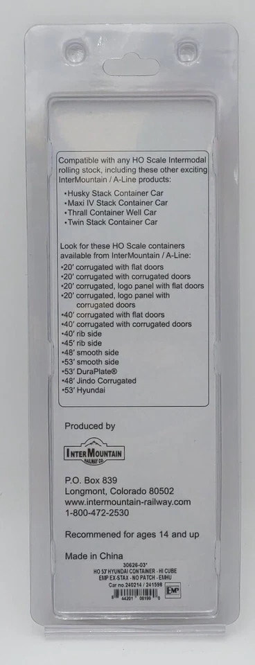 InterMountain 30626-03 HO EMP 53' Hyundai HI-Cube Container LN/Box - Image 3 of 3