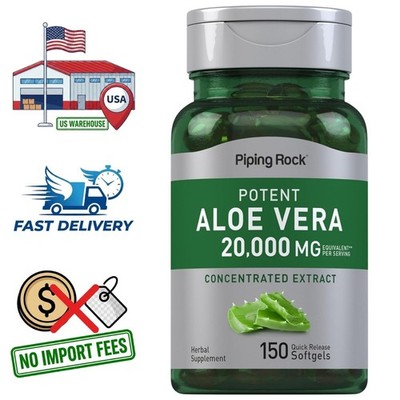 Aloe Vera Barbadensis 20000mg Leaf Gel Concentrated Extract | 150 Softgels