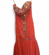 Junior Coral Prom Dress Size 2 Formal