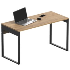 Escritorio Mesa de Ordenador Oficina Estudio, Patas Metálicas 76x135x60cm