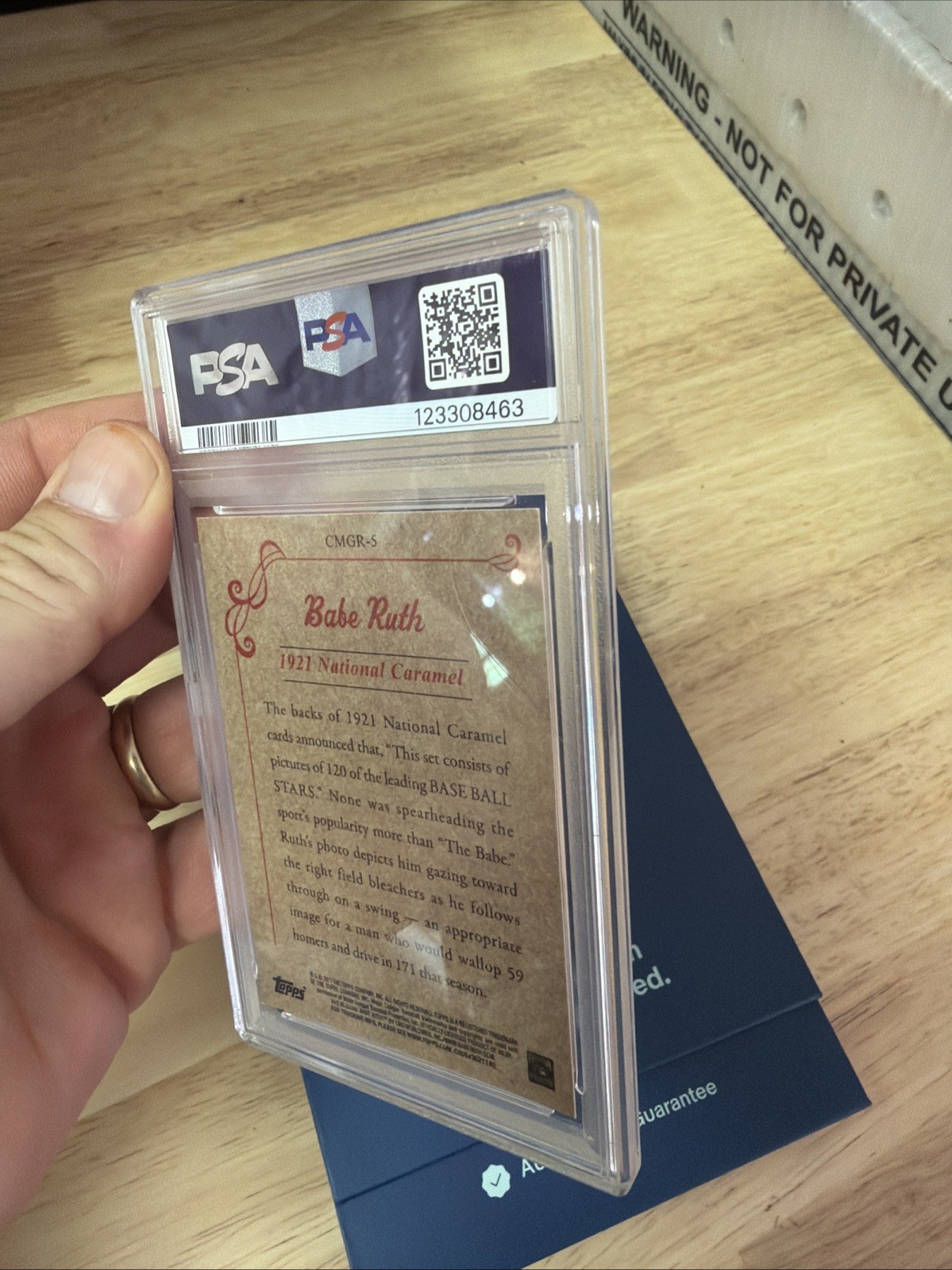 Babe Ruth Baseball Card PSA 9 Mint New York Yankees Memorabilia 2011 Topps MLB view 22