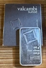 VALCAMBI SUISSE 100 Gram .999 FINE SILVER Bar • Cert #A022911 🇨🇭▫️⭐️⭐️⭐️