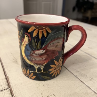 Certified International Rooster Sunflower Coffee or Tea Cup Mug by Susan Winget
