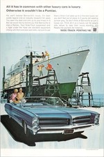 Pontiac 1966 Print Ad Bonneville Luxury Car Wide-track Gm Vintage
