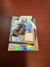 2017 Panini Prizm Premier Jerseys Prizm Swatch #7 Mack Hollins Rookie Card. rookie card picture