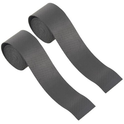 2X Federball Tennisschlaeger   Grip Wrap Schweissband - Schwarz V7T9